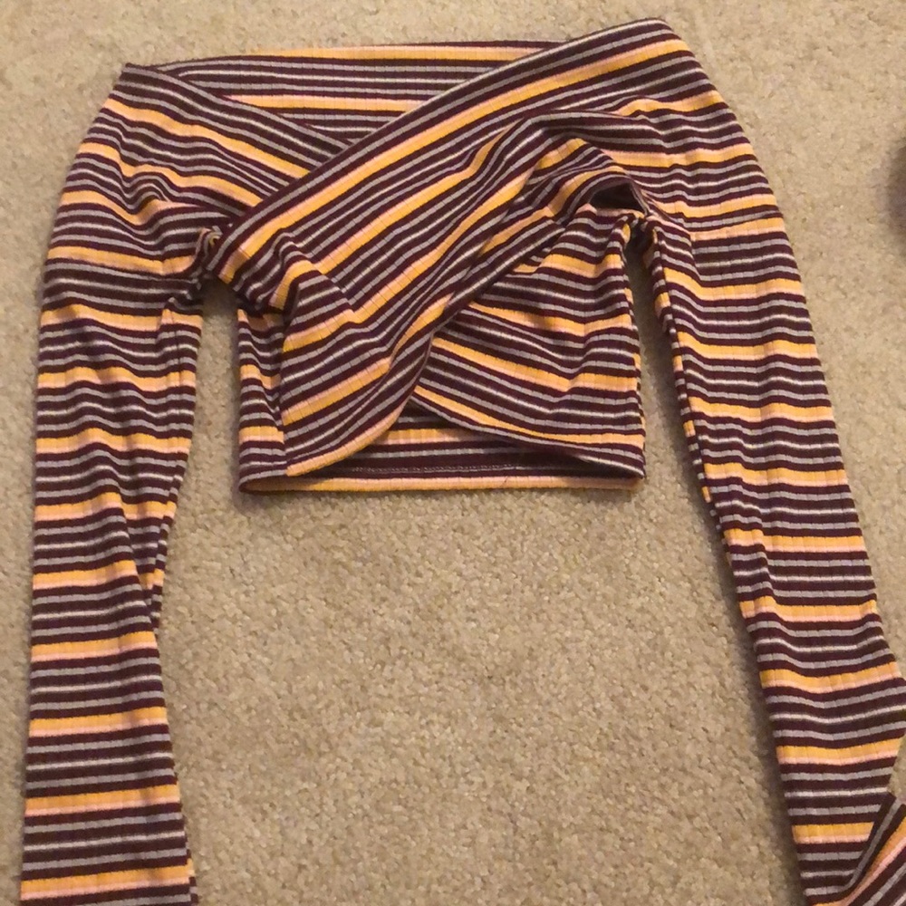 Figleaf Boutique Blue Blush Off the shoulder top